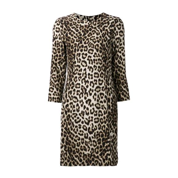Rag & Bone 100% Silk Leopard Print Short Dress - Size 8 - Picture 3 of 12